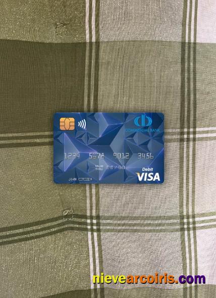 Equatorial Guinea Commerical bank Guinee Equatoriale visa debit card photolook